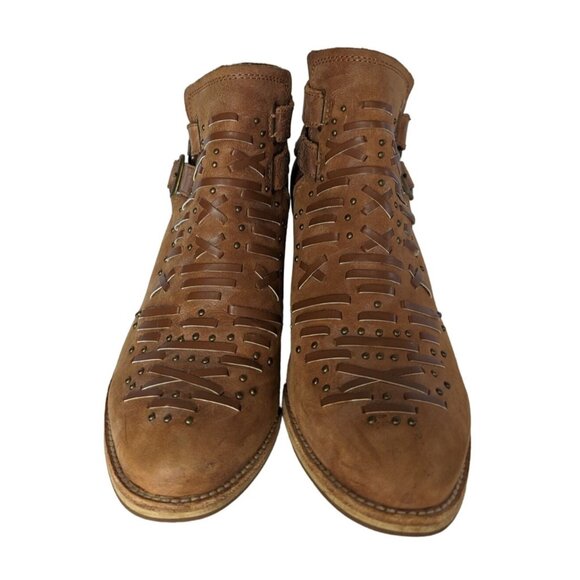 Caterpillar Cheyenne Tawny Leather casual Tan Ankle Boots Size 7 - Picture 2 of 13